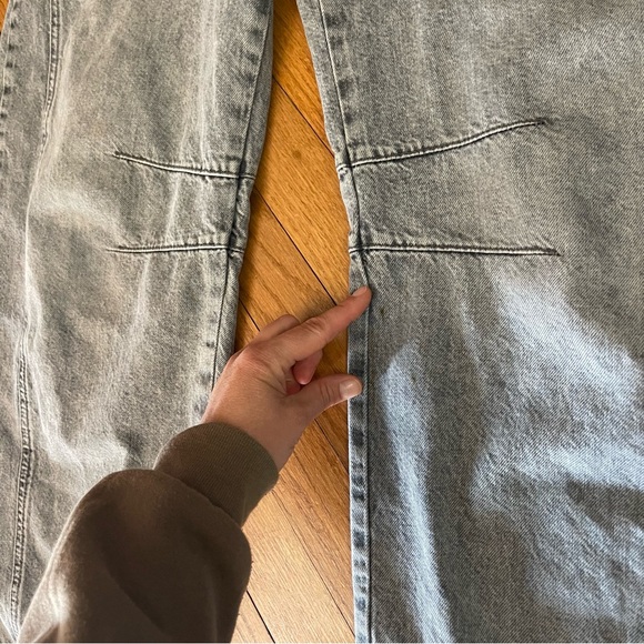 Free People We The Free Good Luck Mid Rise Barrel Jeans Size 26 Archive Gray - Picture 13 of 13